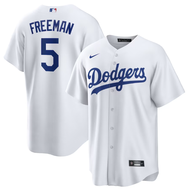 Camisa MLB Los Angeles Dodgers Jersey Branca Torcedor - Imagem 2