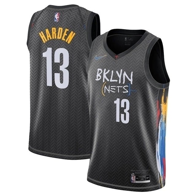 Regata NBA Brooklyn Nets Authentic Harden 13 - Preta