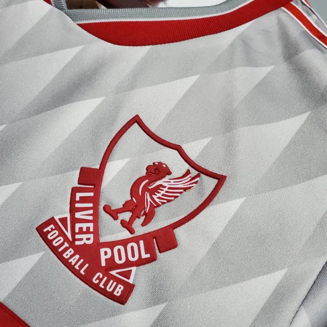 Camisa Liverpool Retrô 1989/1991 Cinza- - Imagem 5