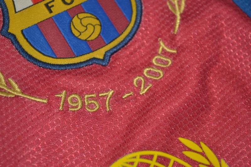 Camisa Barcelona Manga Longa 07/08 - Versão Retrô "Ronaldinho" Nº 10 - Imagem 3