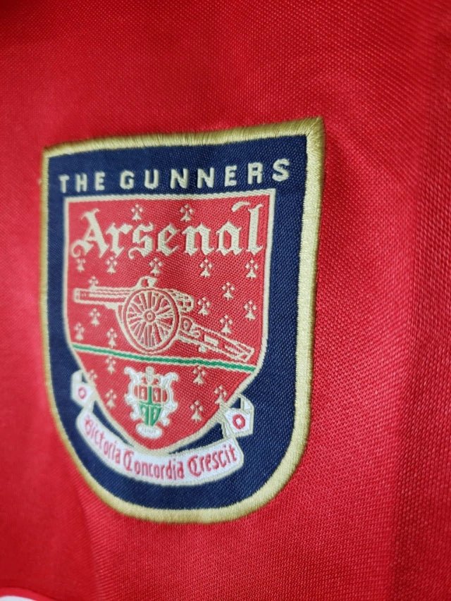 Camisa Arsenal Retrô 1998 Vermelha e Branca - - Imagem 4