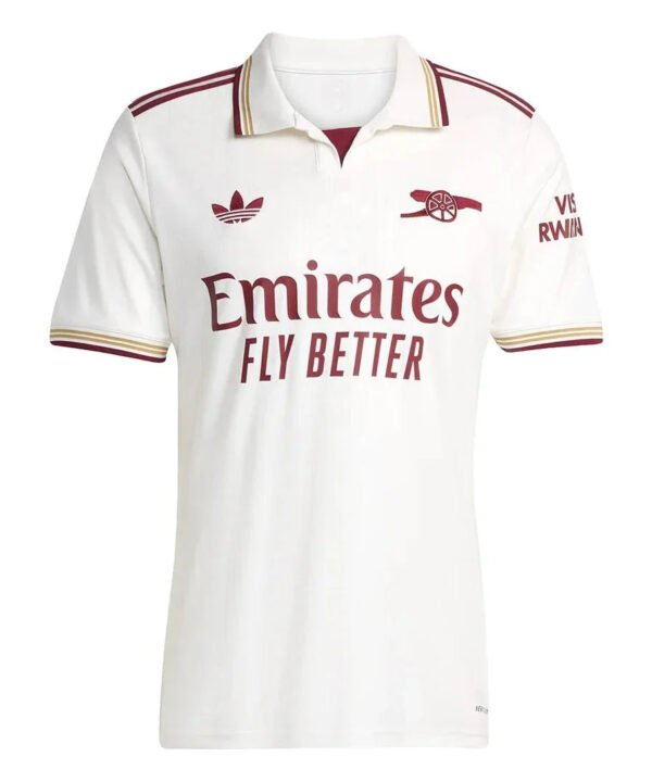 Camisa Arsenal Third 2025/26 Torcedor Masculino - Branco