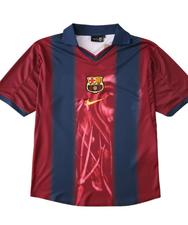 Camisa Barcelona Home 2000/2001 Retrô Travis Scott Edição Especial Masculino