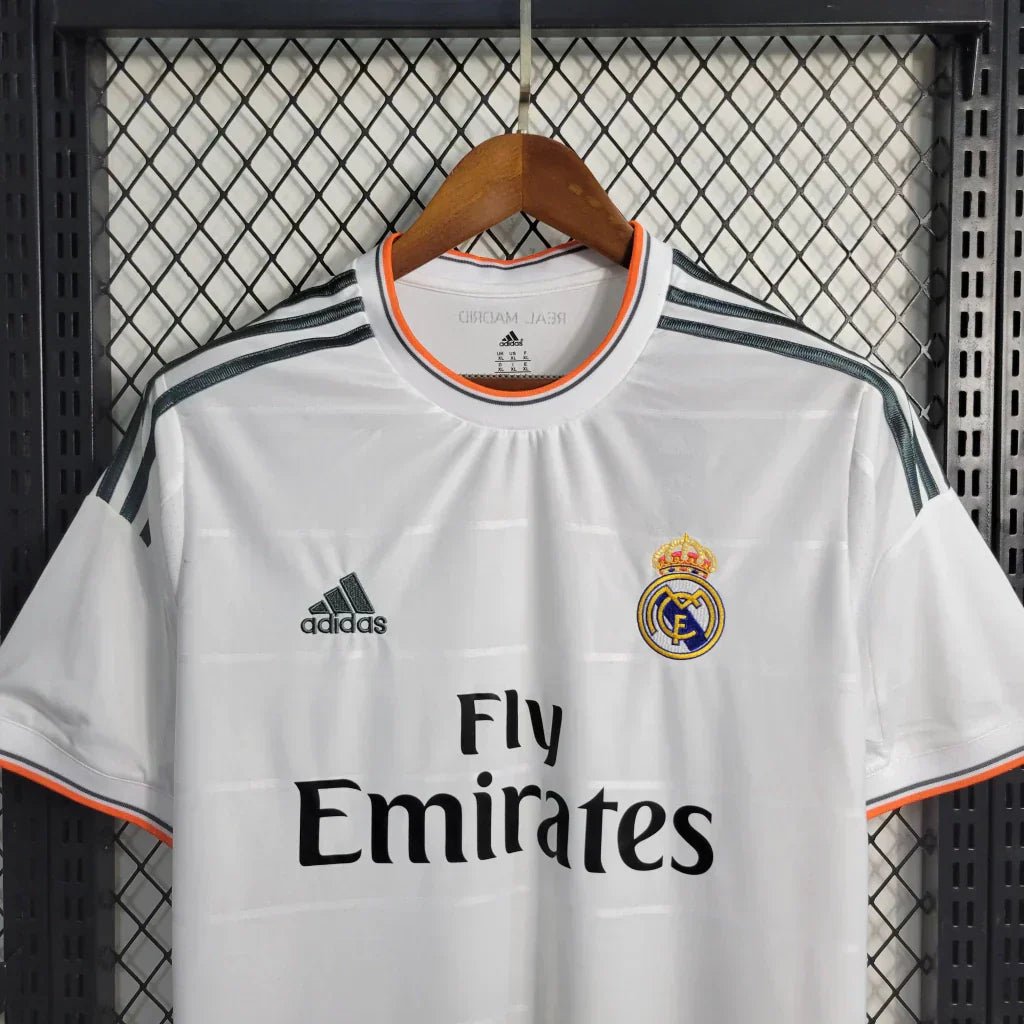 Camisa Retrô Real Madrid I Home 2013/14 Masculino Branco - Imagem 4