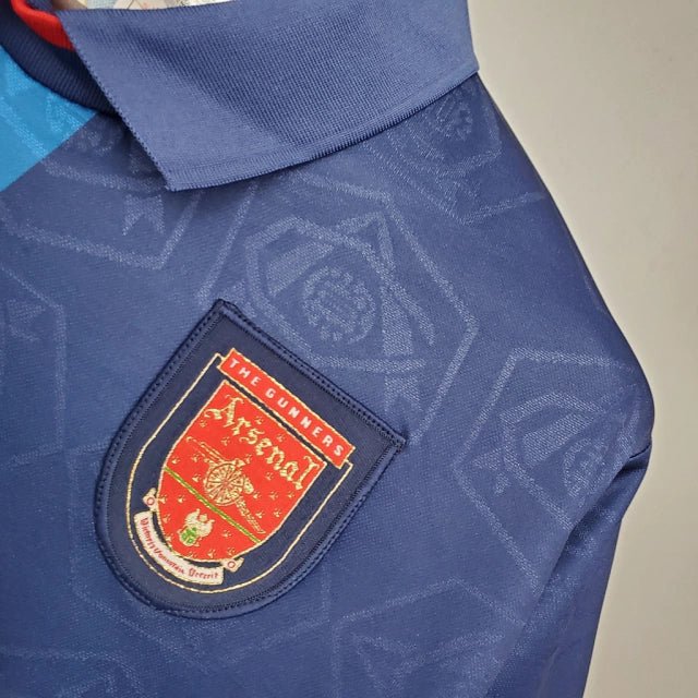 Camisa Retrô Arsenal Away 95/96 Torcedor Masculina - Azul Marinho - Imagem 6