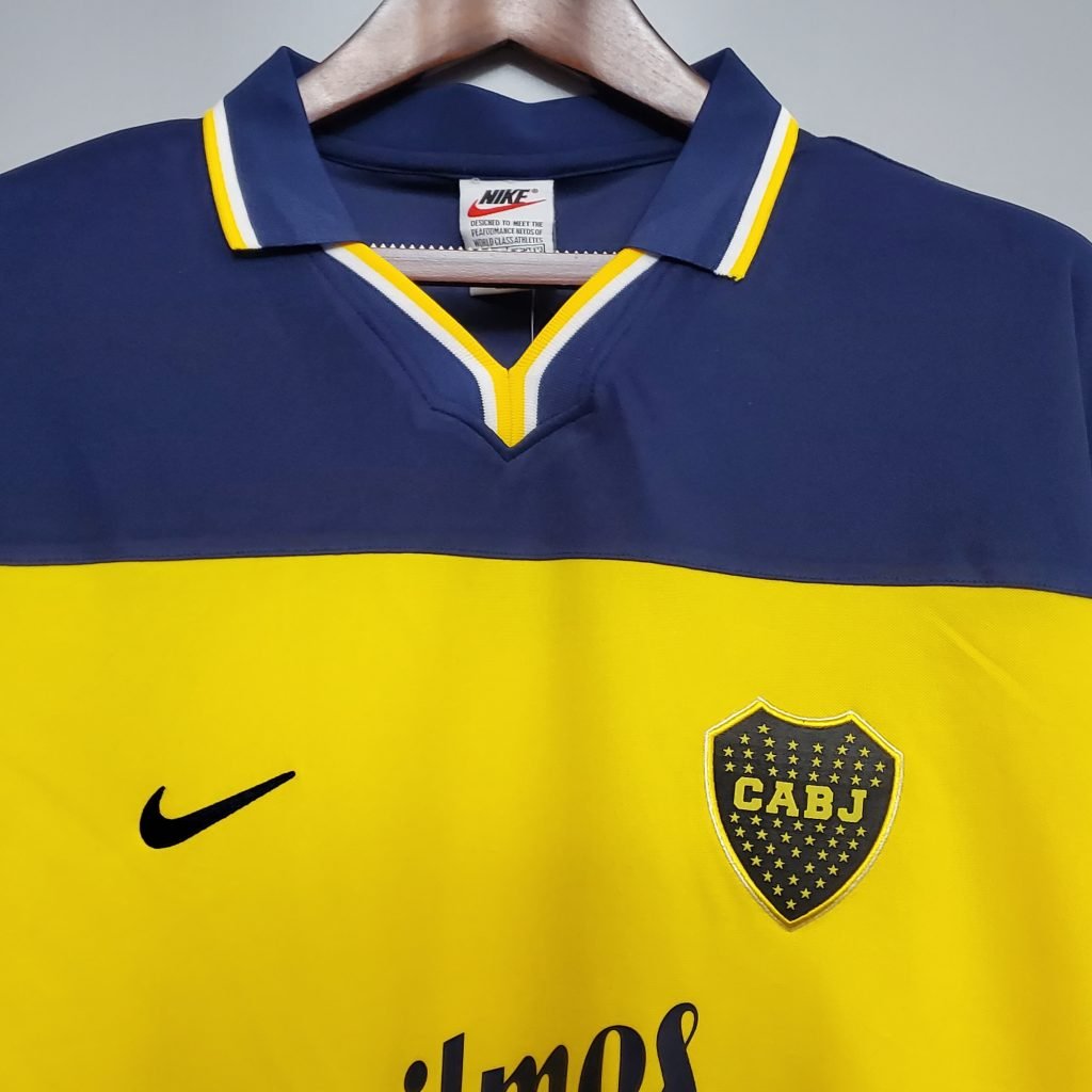 Camisa Boca Juniors Retrô 1998/99 - Azul e Amarelo - Imagem 5