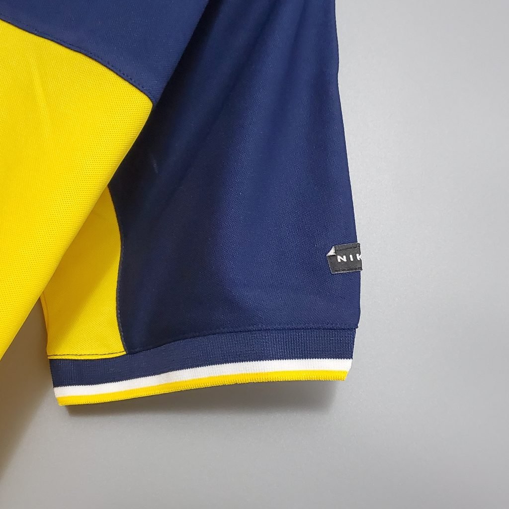 Camisa Boca Juniors Retrô 1998/99 - Azul e Amarelo - Imagem 4