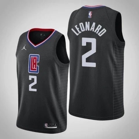 Regata NBA Los Angeles Clippers Authentic Leonard 2 - Preta e Vermelha
