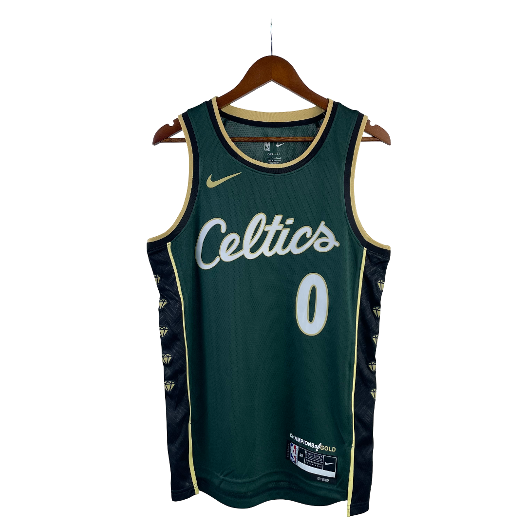 Regata NBA Boston Celtics City Edition Authentic Tatum 0 - Verde