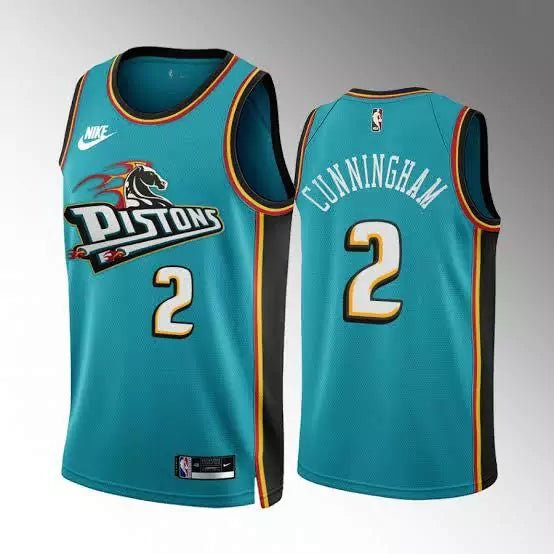 Regata NBA Detroit Pistons Classic Edition Authentic Swingman Cunningaham 2 - Azul