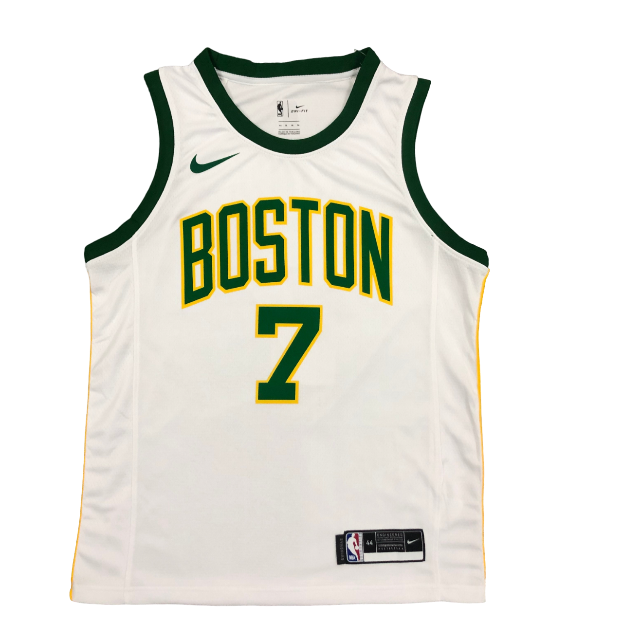 Regata NBA Boston Celtics Authentic Brown 7 - Branca