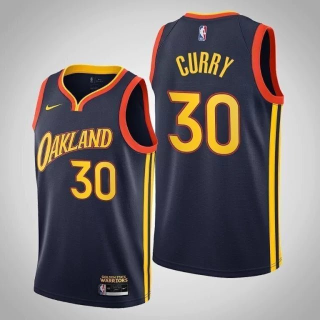 Regata NBA Golden State Warriors City Edition 20/21 Authentic Swingman Curry 30 - Preta