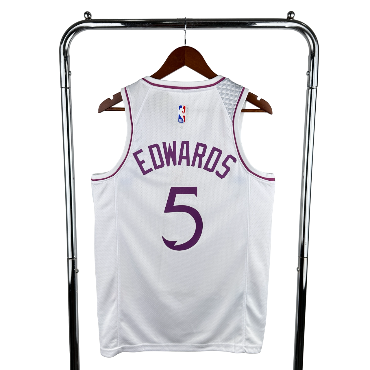 Regata NBA Minnesota Timberwolves Authentic Edwards 5 - Branca - Imagem 2