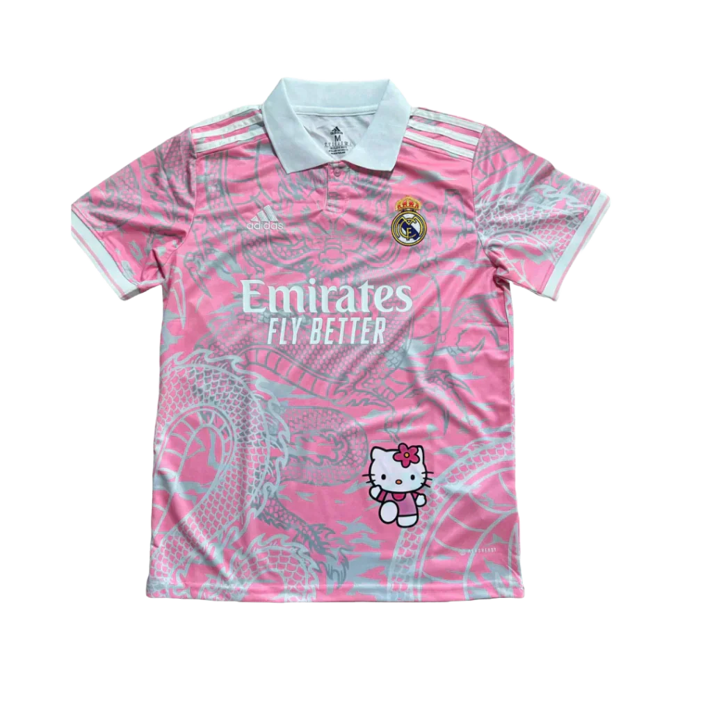 Camisa Real Madrid Hello Kitty 24/25 s/n° Torcedor Masculina - Rosa