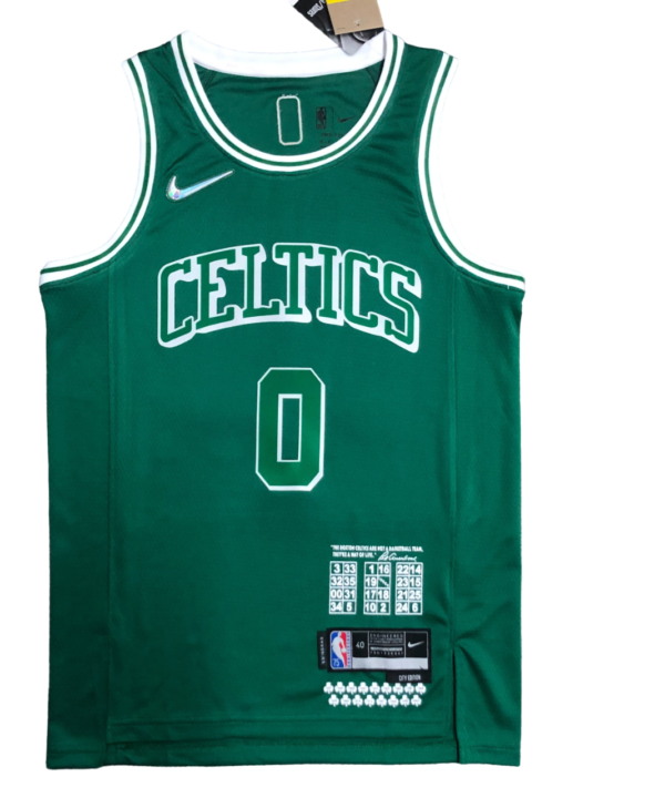 Regata NBA Boston Celtics City Edition Authentic Tatum 0 - Verde