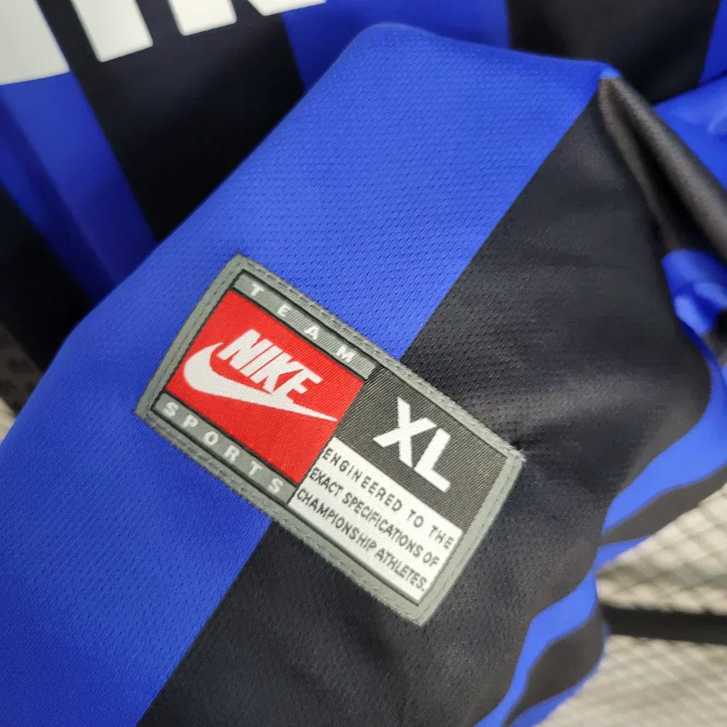 Camisa Retrô Inter de Milão I 1999/00 Masculino Azul e Preto - Imagem 6