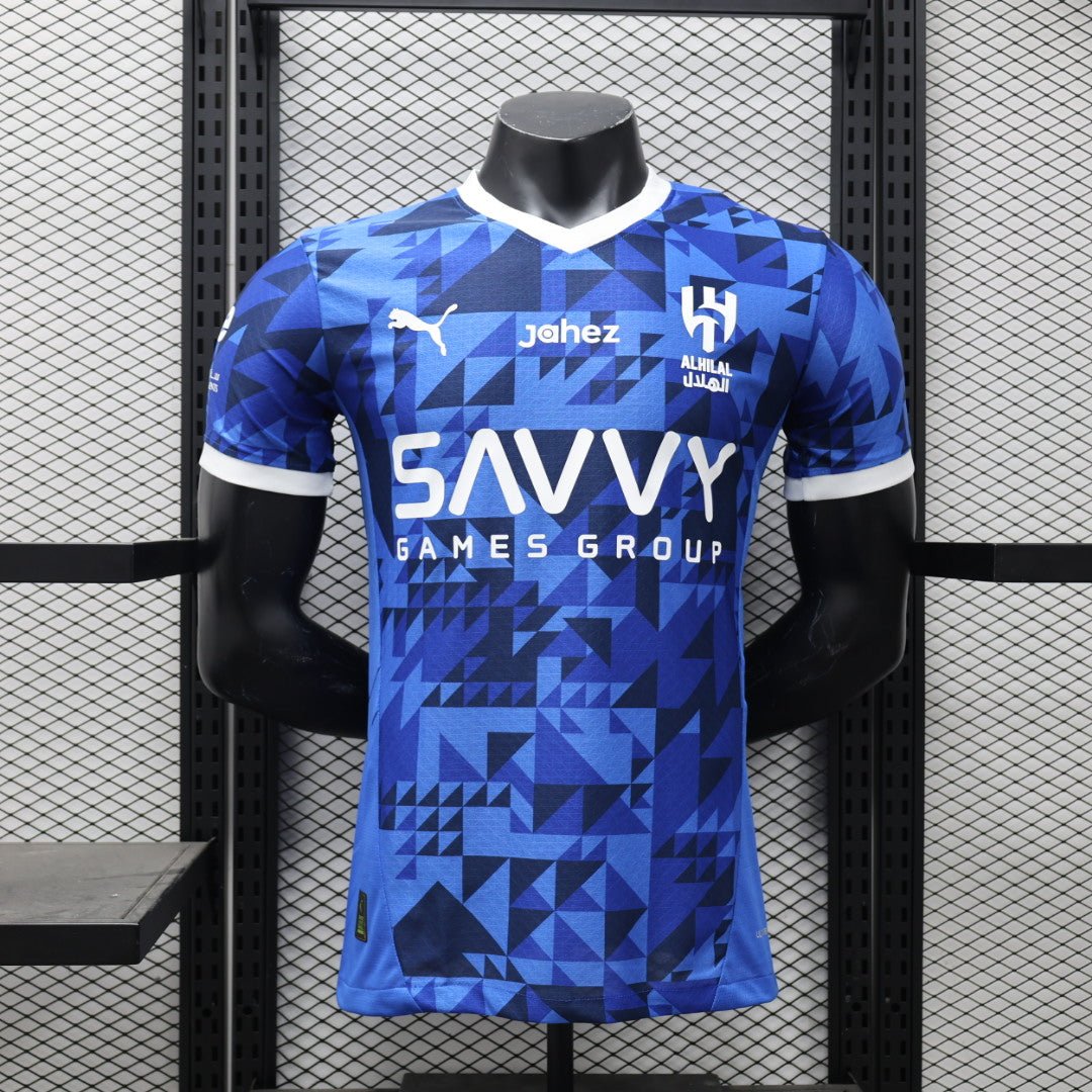 Camisa Al-Hilal Home 2024/25 Jogador Masculino - Azul e Branca