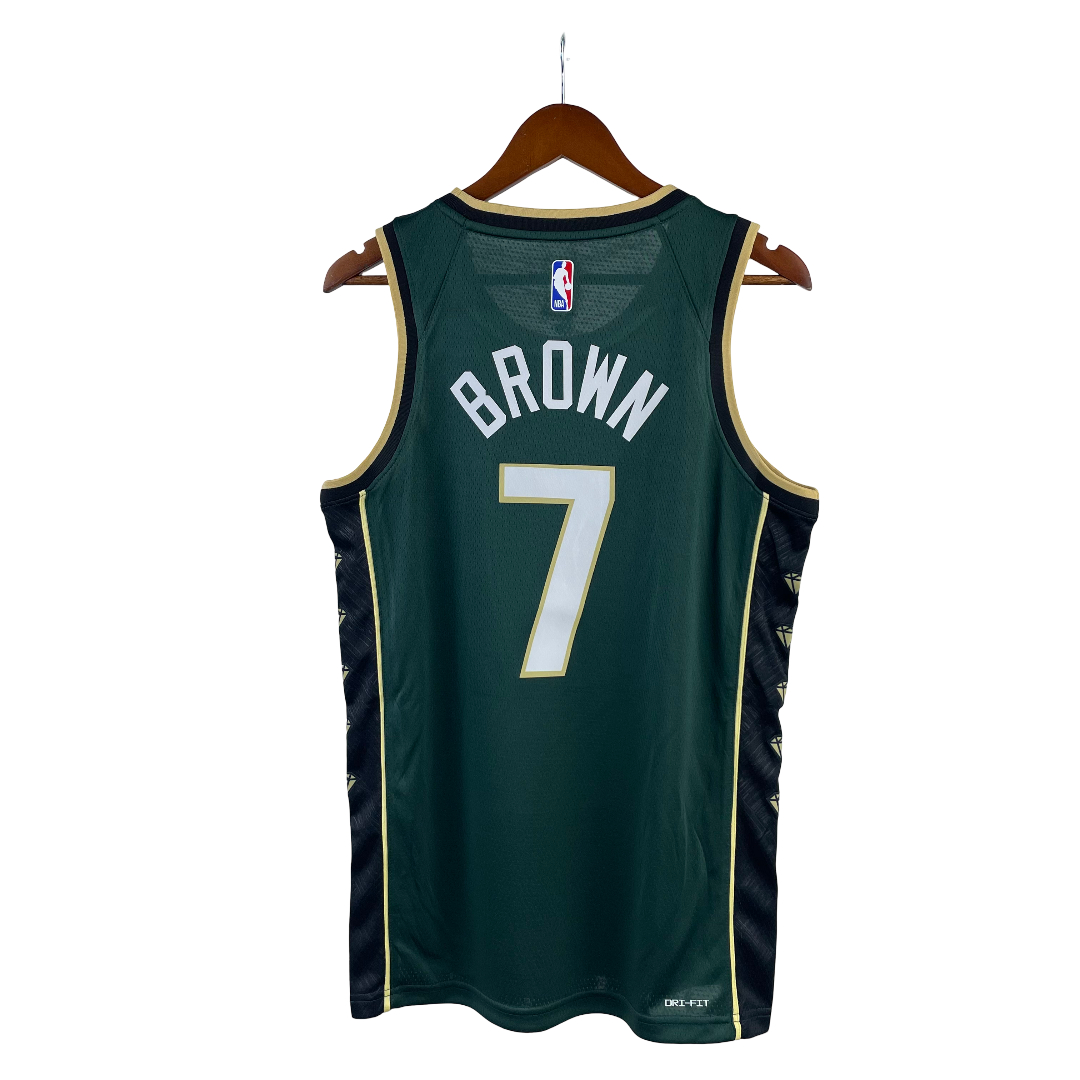 Regata NBA Boston Celtics City Edition Authentic Brown 7 - Verde - Imagem 2