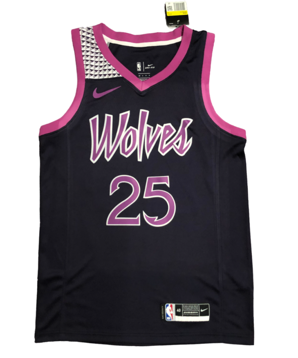 Regata NBA Minnesota Timberwolves Authentic Rose 25 - Preta