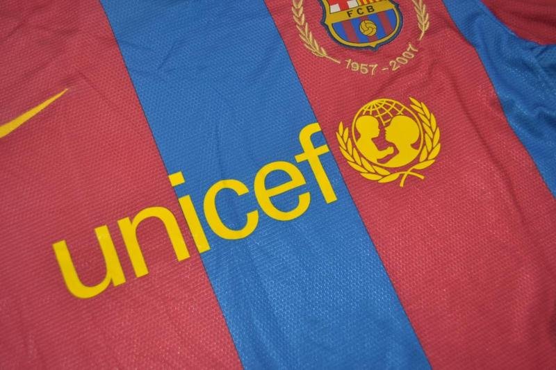 Camisa Barcelona Manga Longa 07/08 - Versão Retrô "Ronaldinho" Nº 10 - Imagem 4