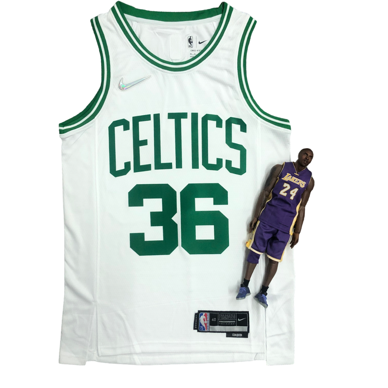Regata NBA Boston Celtics 75 Anniversary Authentic Smart 36 - Branca