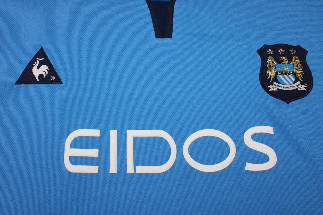 Camisa Manchester City Home 01/02 - Versão Retrô "Haaland" Nº 15 - Imagem 12