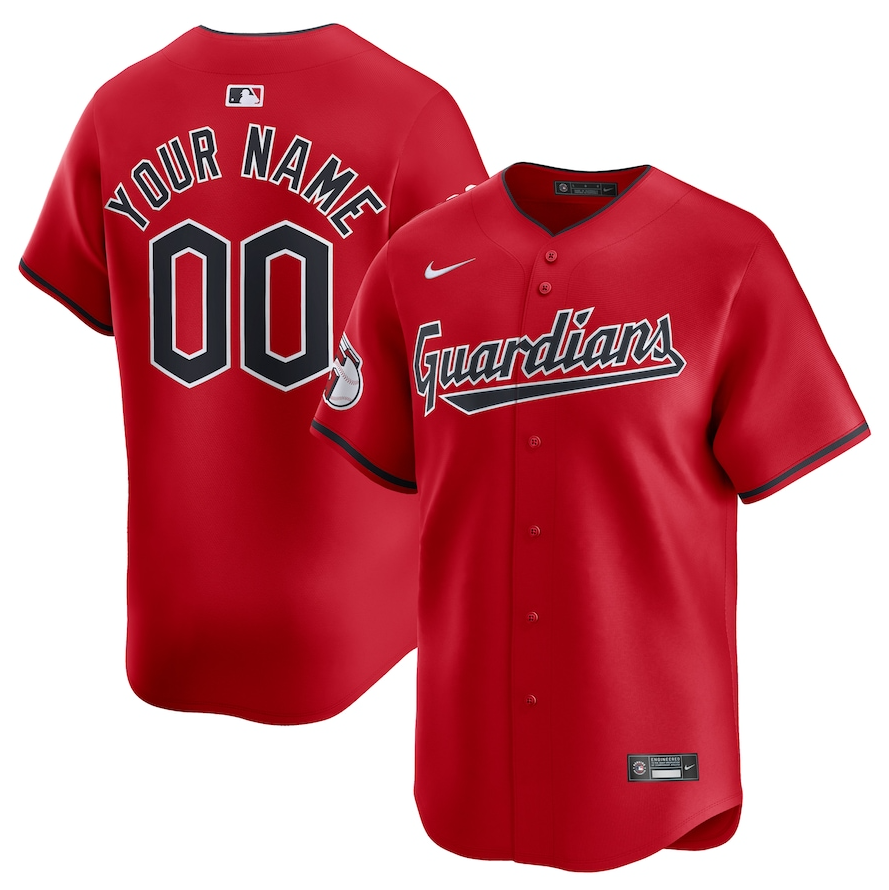 Jersey Cleveland Guardians Torcedor Vermelha