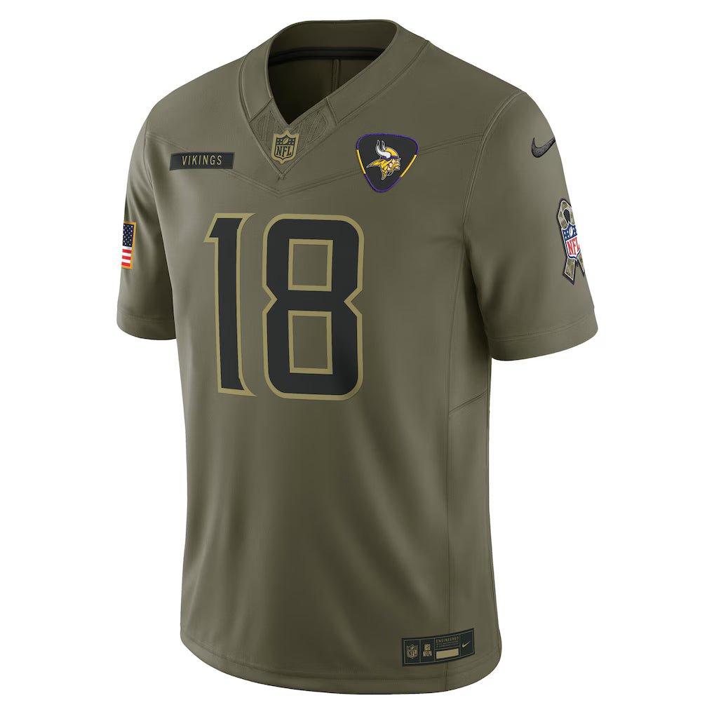 Camisa NFL Minnesota Vikings Vapor F.U.S.E. Limited Jersey Salute To Service 2025 - Imagem 2