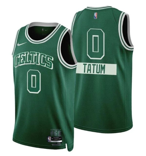 Regata NBA Boston Celtics 75ºaniversario Authentic Tatum 0 - Verde