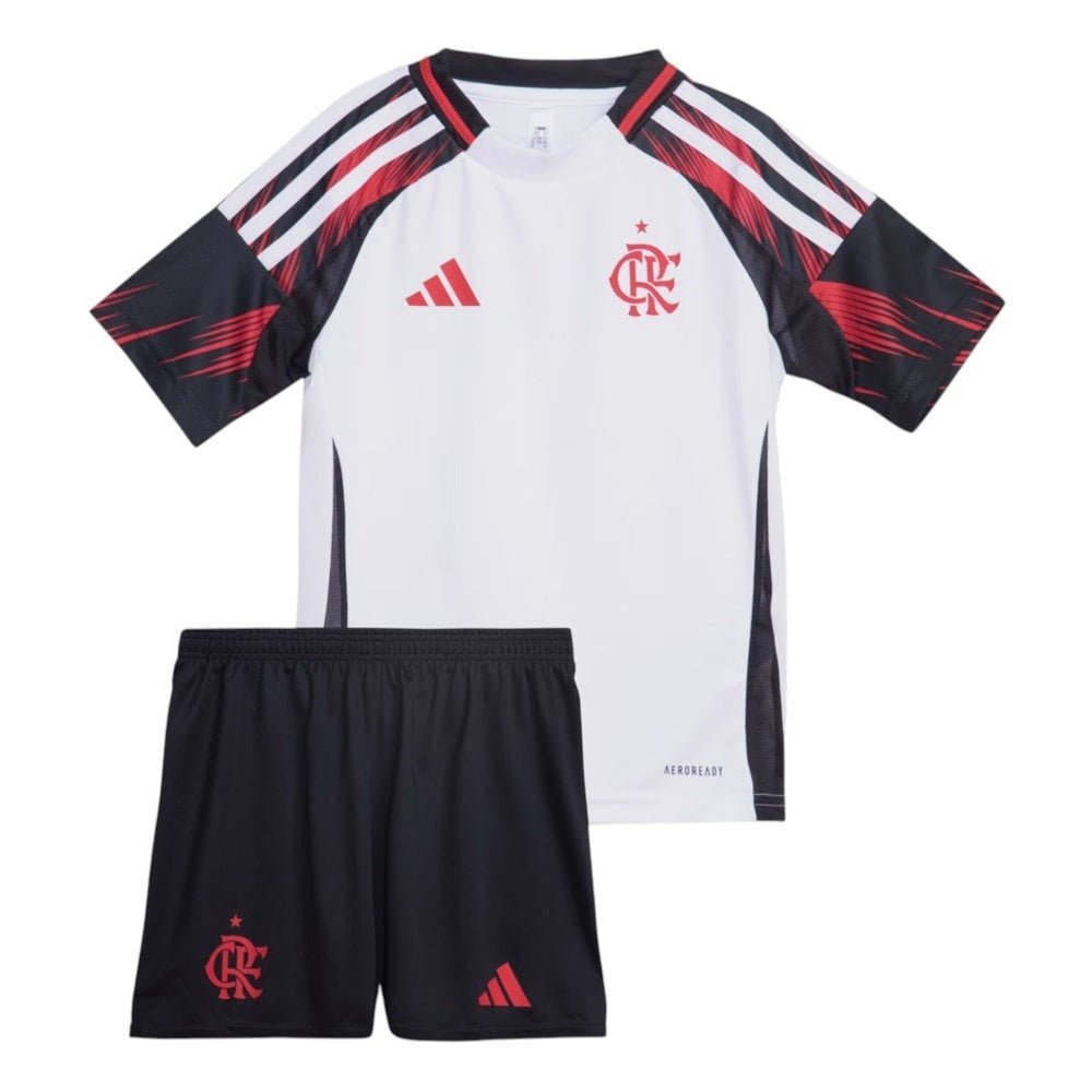 Kit Infantil Flamengo II 25/26 Torcedor - Branco