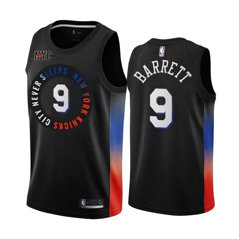 Regata NBA New York Knicks Edition 20/21 Authentic Barrett 9 - Preta