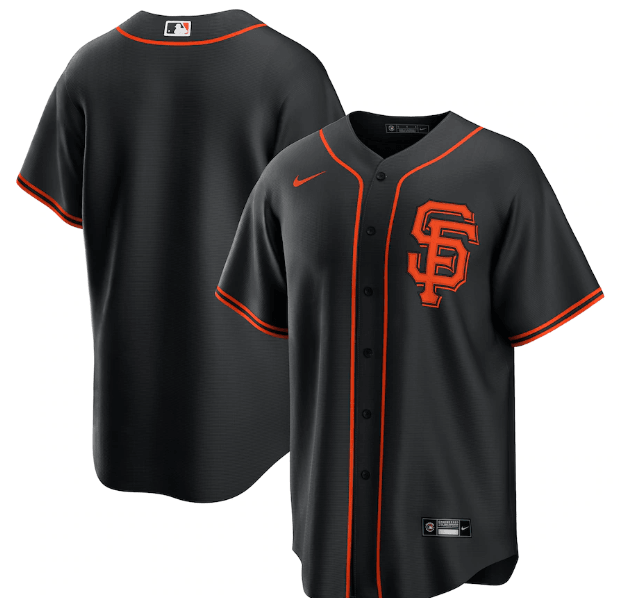 Jersey San Francisco Giants Preta Torcedor