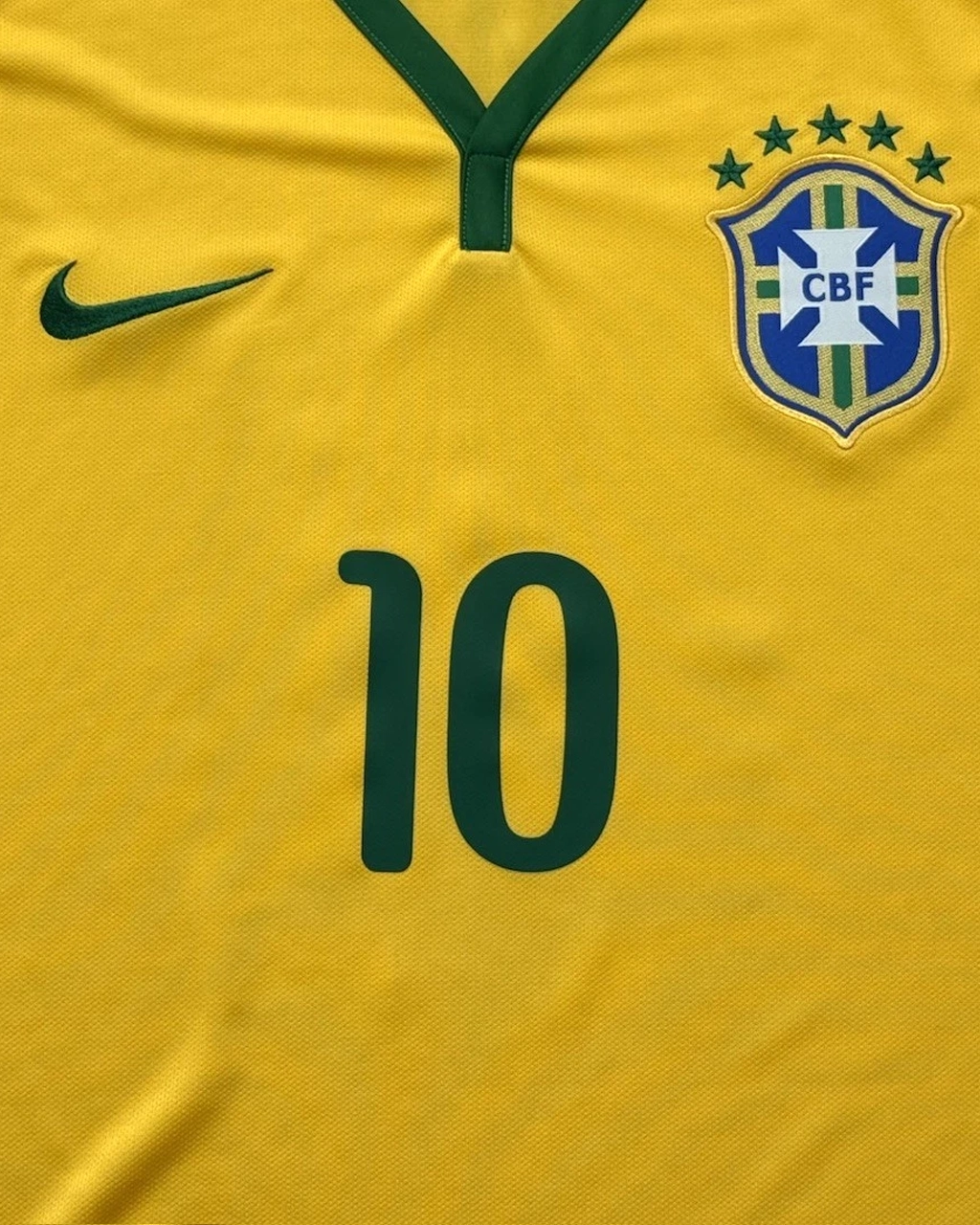 Camisa Da Seleção Brasileira 2014/15 Home Nº 10 Neymar Jr - - Imagem 4