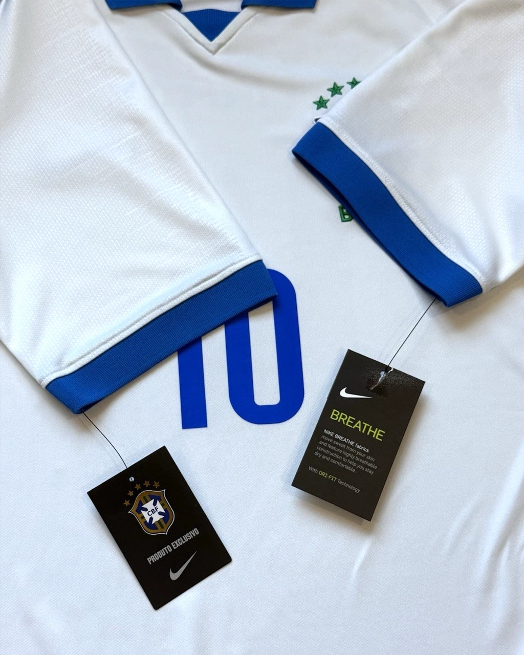 Camisa Seleção Brasileira Copa América 19/20 Torcedor Masculina - Branco - Imagem 10