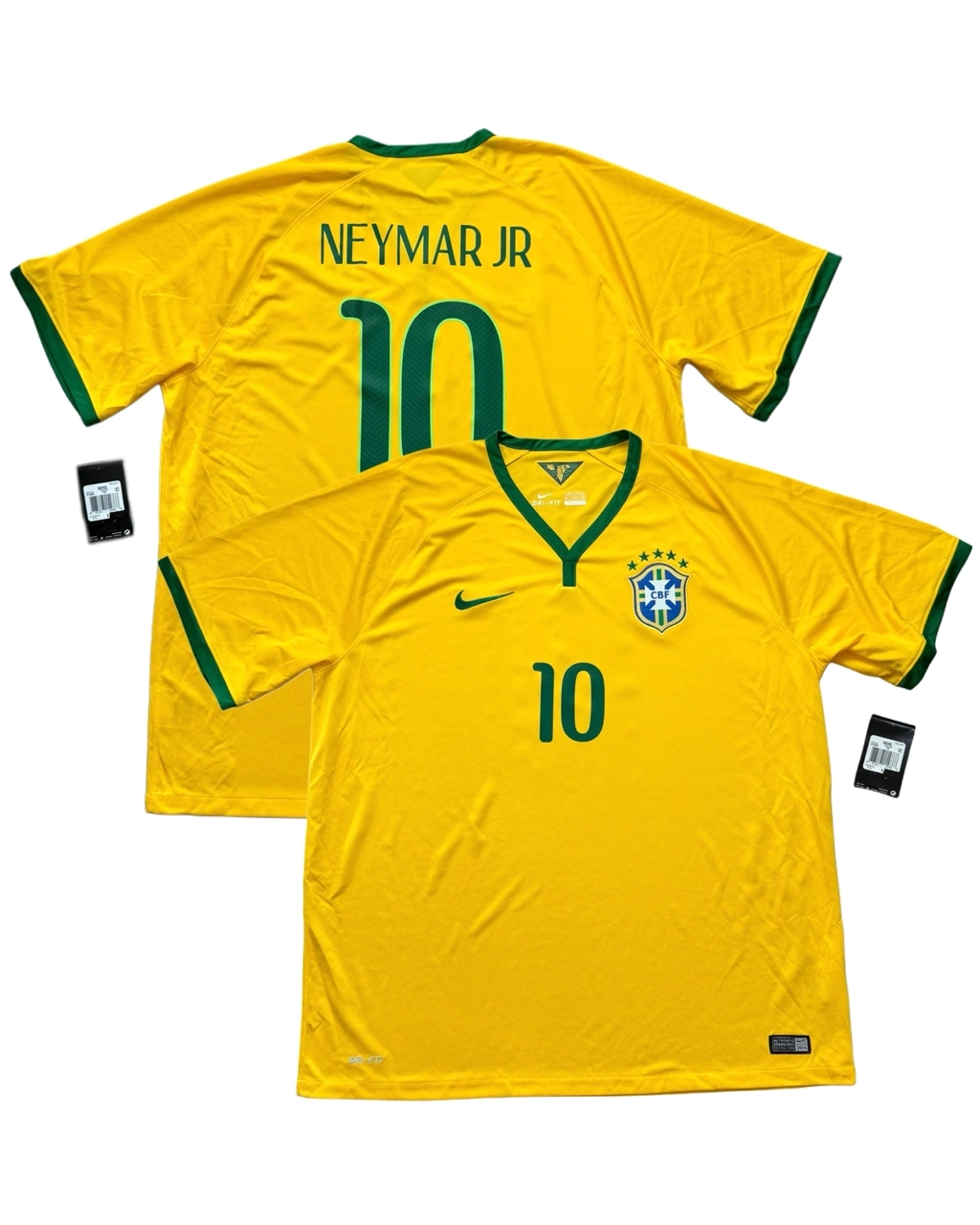 Camisa Da Seleção Brasileira 2014/15 Home Nº 10 Neymar Jr -