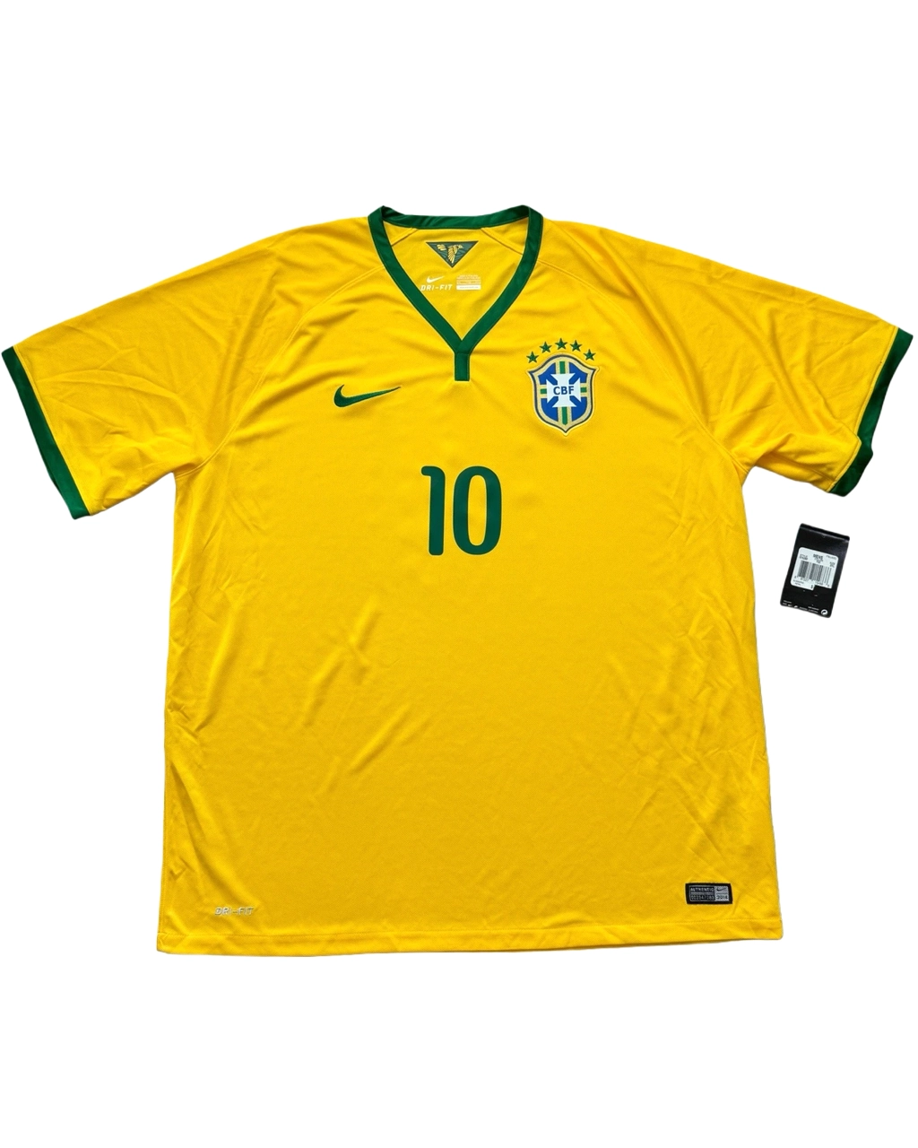 Camisa Da Seleção Brasileira 2014/15 Home Nº 10 Neymar Jr - - Imagem 2