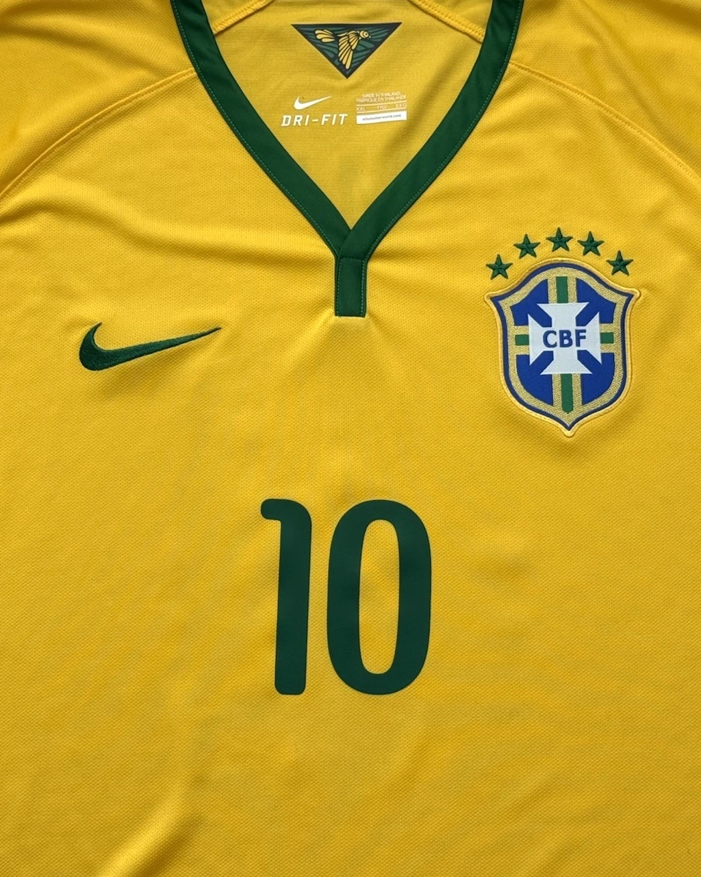 Camisa Da Seleção Brasileira 2014/15 Home Nº 10 Neymar Jr - - Imagem 5