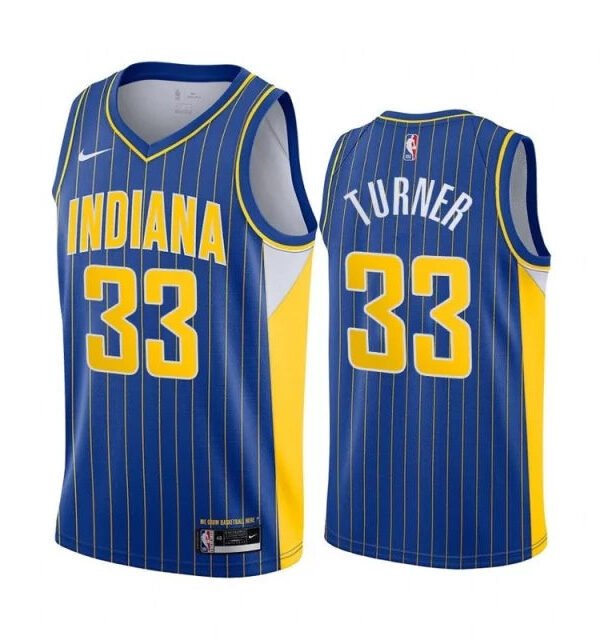 Regata NBA Indiana Pacers Swingman City Edition 20/21 Authentic Turner 33 - Azul
