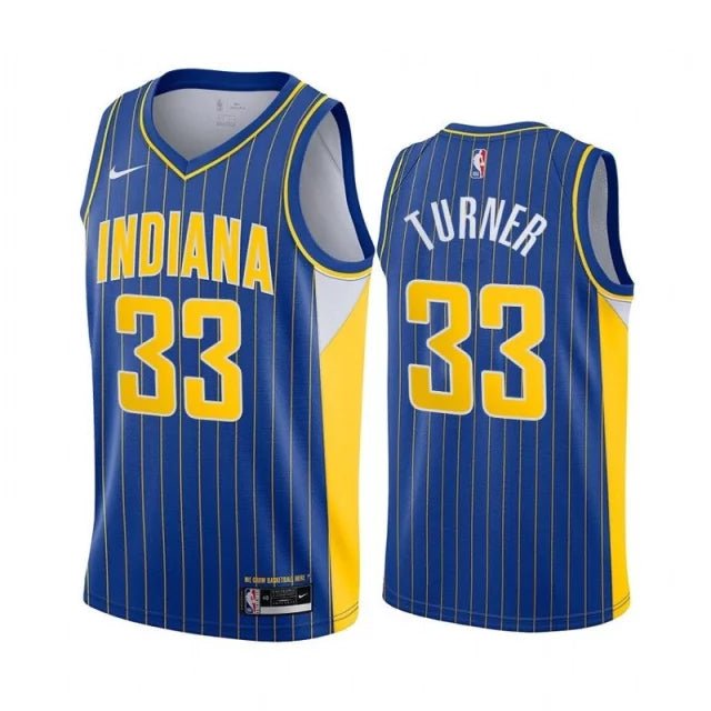 Regata NBA Indiana Pacers Swingman City Edition 20/21 Authentic Turner 33 - Azul