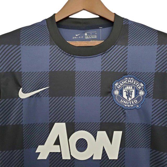 Camisa Manchester United Retrô 2013/2014 Azul Marinho - - Imagem 6