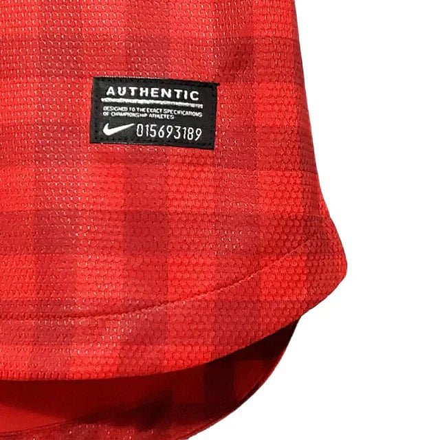 Camisa Manchester United Retrô 2012/2013 Vermelha Xadrez - - Imagem 6