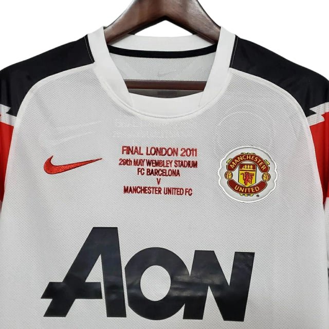 Camisa Manchester United Retrô 2010/2011 Branca - - Imagem 9
