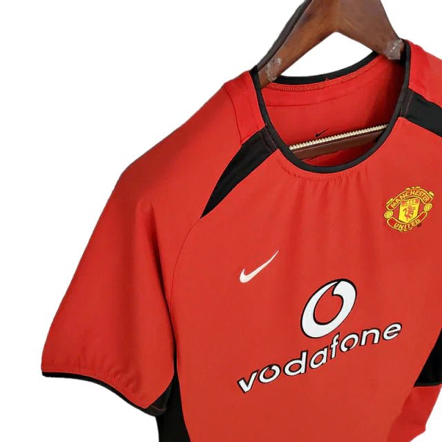 Camisa Retrô Manchester United 2002/03 Masculino Vermelho - Imagem 6