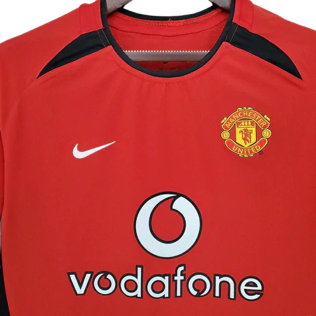 Camisa Retrô Manchester United 2002/03 Masculino Vermelho - Imagem 3