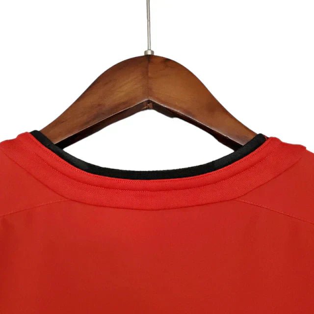 Camisa Retrô Manchester United 2002/03 Masculino Vermelho - Imagem 8