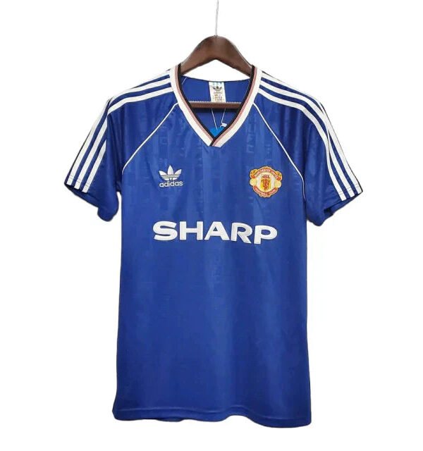 Camisa Manchester United Retrô 1988/1990 Azul -