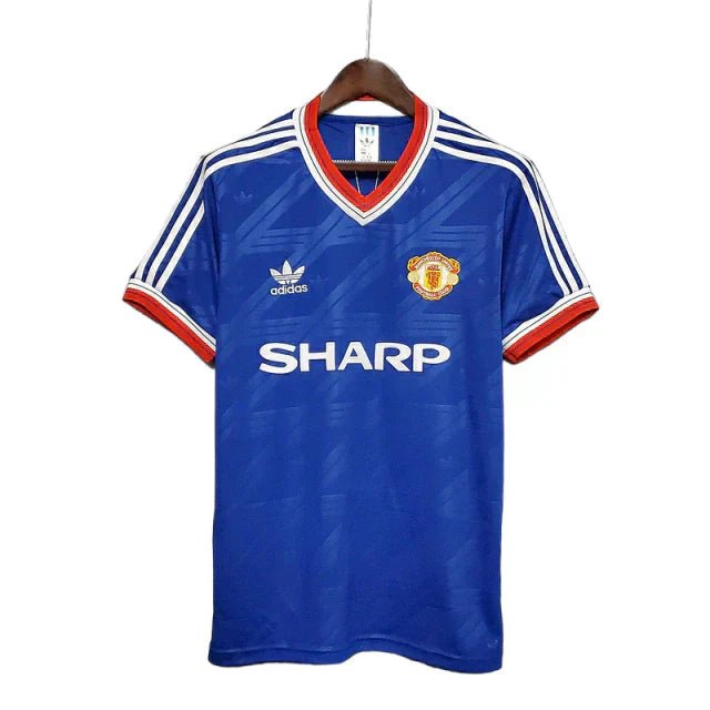 Camisa Manchester United Retrô 1986/1988 Azul -
