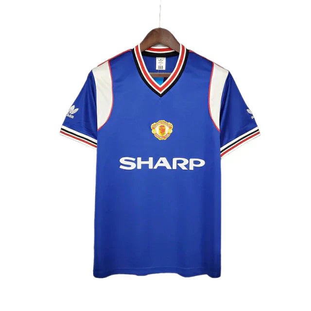 Camisa Manchester United Retrô 1985/1986 Azul -
