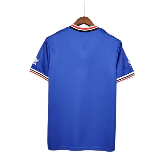 Camisa Manchester United Retrô 1985/1986 Azul - - Imagem 2