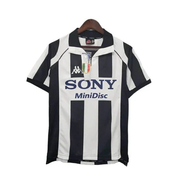 Camisa Juventus Retrô 1997/1998 Preta e Branca -